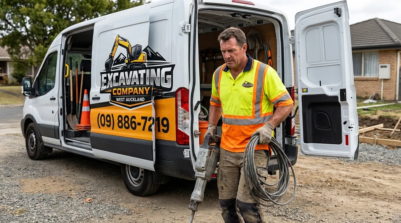 Excavating Company West Auckland - Technician Unloading